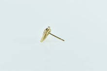 Load image into Gallery viewer, 14K Single Heart Two Tone Love Symbol Stud Earring Yellow Gold