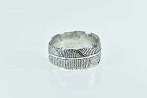 Sterling Silver Ornate Feather Wrap Bird Nature Wedding Ring