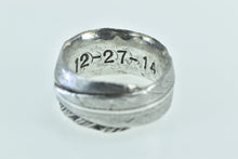 Load image into Gallery viewer, Sterling Silver Ornate Feather Wrap Bird Nature Wedding Ring