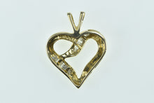 Load image into Gallery viewer, 14K Classic Diamond Vintage Heart Love Symbol Pendant Yellow Gold