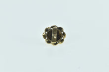 Load image into Gallery viewer, 14K Black Star Sapphire Twist Trim Vintage Lapel Pin/Brooch Yellow Gold