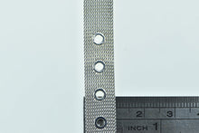 Load image into Gallery viewer, Sterling Silver 10.1mm Mesh Buckle Adjustable Chain Bracelet 5.25&quot;-7&quot;