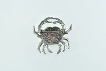 Load image into Gallery viewer, Sterling Silver Crab Cancer Astrology Zodiac Star Sign Pin/Brooch