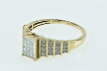 Load image into Gallery viewer, 10K Invis Set Princess Diamond Engagement Ring Yellow Gold