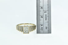 Load image into Gallery viewer, 10K Invis Set Princess Diamond Engagement Ring Yellow Gold