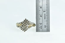 Load image into Gallery viewer, 10K Diamond Freeform Cluster Statement Ring Yellow Gold