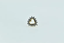 Load image into Gallery viewer, 10K Diamond Heart Love Symbol Single Stud Earring Yellow Gold