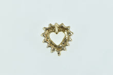 Load image into Gallery viewer, 10K Diamond Heart Love Symbol Single Stud Earring Yellow Gold