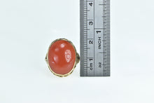 Load image into Gallery viewer, 10K Victorian Ornate Floral Leaf Accent Cabochon Ring Yellow Gold