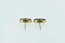 Load image into Gallery viewer, 14K Oval Tiger&#39;s Eye Vintage Statement Stud Earrings Yellow Gold