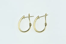 Load image into Gallery viewer, 14K 0.36 Ctw Diamond 20.5mm Hoop French Clip Earrings Yellow Gold