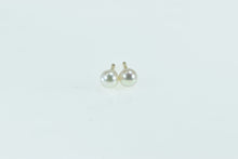 Load image into Gallery viewer, 14K 4.3mm Vintage Classic Pearl Simple Stud Earrings Yellow Gold