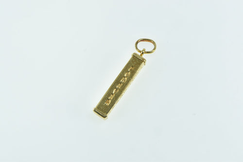 14K Today Tomorrow Yesterday Forever Love Pendant Yellow Gold