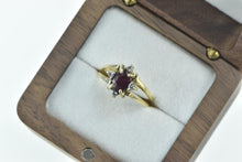 Load image into Gallery viewer, 14K Reversible Ruby Diamond Cluster Statement Ring Yellow Gold