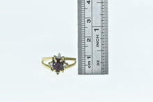 Load image into Gallery viewer, 14K Reversible Ruby Diamond Cluster Statement Ring Yellow Gold
