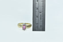 Load image into Gallery viewer, 14K Natural Pink Sapphire Diamond Engagement Ring Yellow Gold
