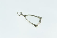 Load image into Gallery viewer, 14K Art Deco Looking Glass Spring Loaded Spectacles Glasses White Gold