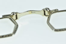 Load image into Gallery viewer, 14K Art Deco Looking Glass Spring Loaded Spectacles Glasses White Gold