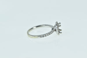 14K 0.33 Ctw Diamond Basket Engagement Setting Ring White Gold