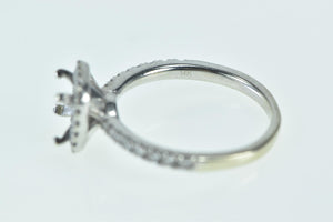 14K 0.33 Ctw Diamond Basket Engagement Setting Ring White Gold