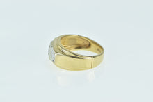 Load image into Gallery viewer, 14K 0.18 Ctw Vintage Squared Wedding Band Ring Yellow Gold