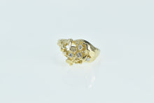 Load image into Gallery viewer, 14K Diamond Textured Nugget Cluster Statement Ring Yellow Gold