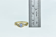 Load image into Gallery viewer, 14K Oval Tanzanite Diamond Vintage Classic Ring Yellow Gold