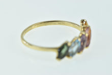 Load image into Gallery viewer, 14K Five Stone Marquise Amethyst Citrine Topaz Ring Yellow Gold