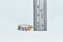 Load image into Gallery viewer, 14K Five Stone Marquise Amethyst Citrine Topaz Ring Yellow Gold