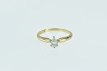 Load image into Gallery viewer, 14K 0.21 Ct Pear Diamond Solitaire Engagement Ring Yellow Gold