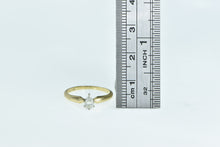 Load image into Gallery viewer, 14K 0.21 Ct Pear Diamond Solitaire Engagement Ring Yellow Gold