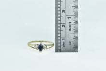 Load image into Gallery viewer, 14K Sapphire Diamond Accent Vintage Classic Ring Yellow Gold