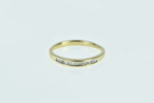 Load image into Gallery viewer, 14K Baguette Diamond Classic Wedding Band Ring Yellow Gold