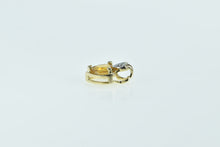 Load image into Gallery viewer, 14K Citrine Heart Diamond Accent Vintage Classic Pendant Yellow Gold