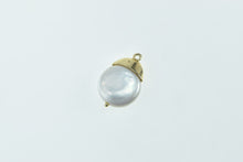 Load image into Gallery viewer, 14K 12.5mm Pearl Simple Classic Statement Charm/Pendant Yellow Gold