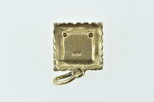 14K Engagement Ring Articulated Box Proposal Charm/Pendant Yellow Gold