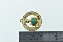 Load image into Gallery viewer, 14K Touch Me For Luck Buddha Belly Jade Charm/Pendant Yellow Gold