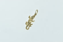 Load image into Gallery viewer, 14K Diamond Cut Crocodile Alligator Reptile Charm/Pendant Yellow Gold
