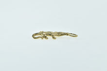 Load image into Gallery viewer, 14K Diamond Cut Crocodile Alligator Reptile Charm/Pendant Yellow Gold