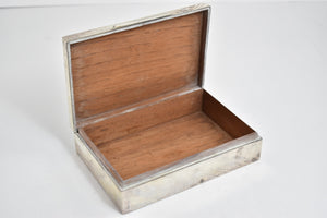 Sterling Silver Centennial Yule Family Crest Wood Lined Box