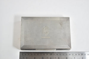 Sterling Silver Centennial Yule Family Crest Wood Lined Box