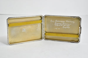 Sterling Silver 1930's Ornate Czechoslovakian Cigarette Case