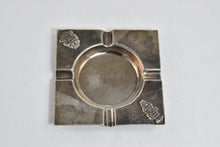 Load image into Gallery viewer, Sterling Silver Columbian Mayan Motif Square Ashtray Vintage