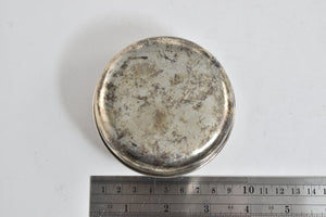 Sterling Silver Victorian Repousse Scroll Trinket Jewelry Box