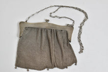 Load image into Gallery viewer, Sterling Silver Ornate Scroll Design Snake Mesh Purse Hand Bag
