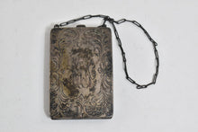 Load image into Gallery viewer, Sterling Silver S J M Monogram Ornate Victorian Engraved Coin Purse