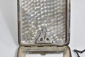 Sterling Silver S J M Monogram Ornate Victorian Engraved Coin Purse