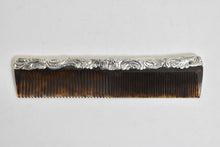Load image into Gallery viewer, Sterling Silver Repousse Ornate Scroll Hair Comb