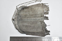 Load image into Gallery viewer, Sterling Silver Victorian Mesh Chain Fringe Tassel Purse Hand Bag