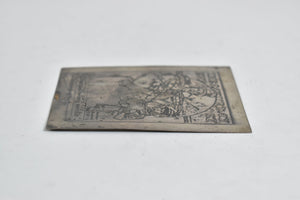 Sterling Silver Christmas Card Rockwell Saturday Evening Post